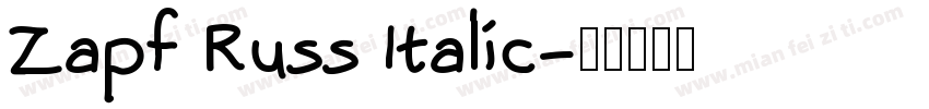 Zapf Russ Italic字体转换